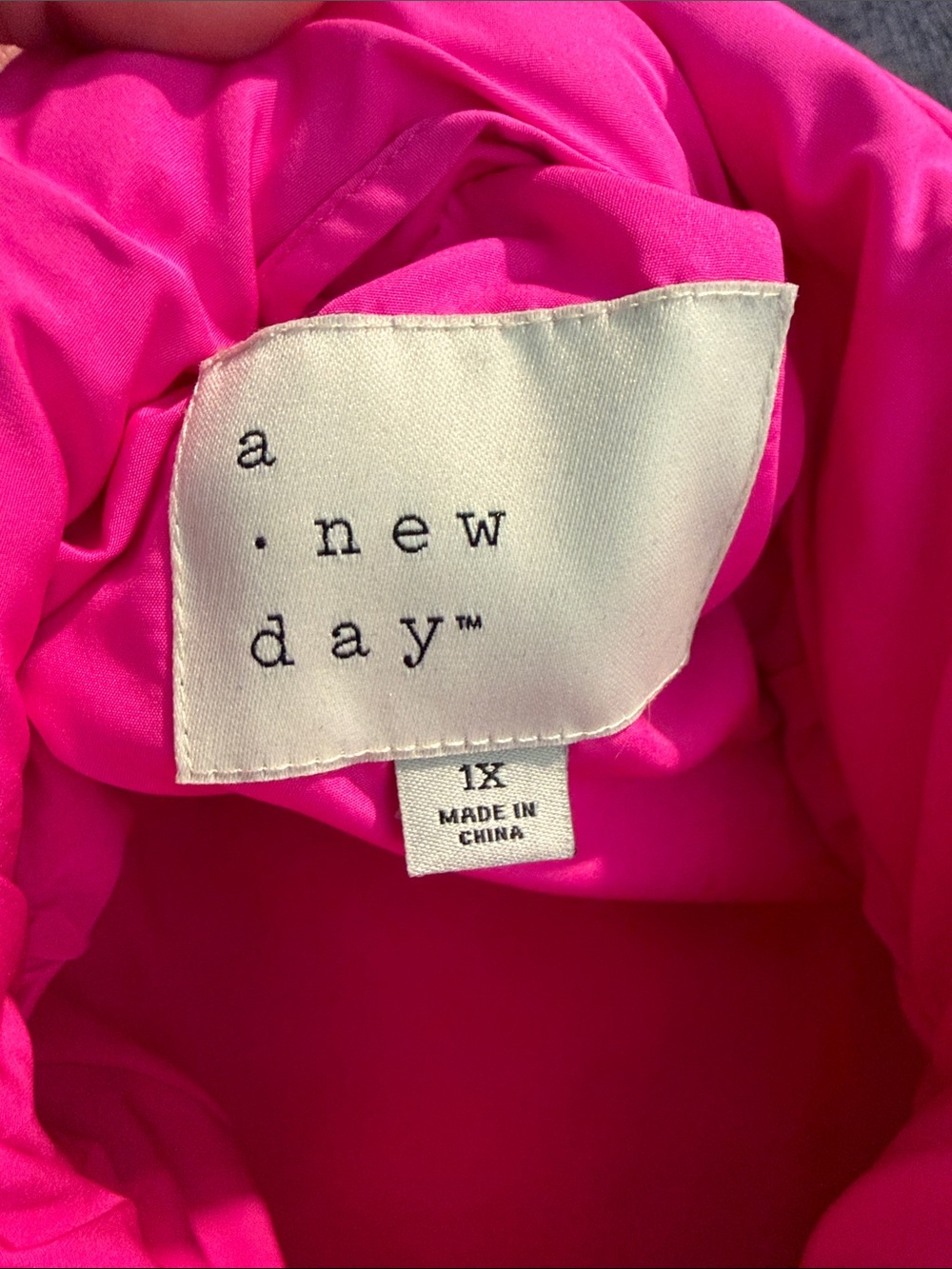 a new day Hot Pink Puffer Vest - Picture 2 of 3